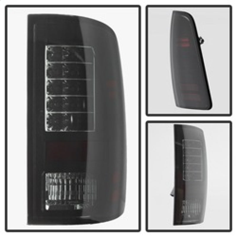 Spyder Dodge Ram 1500 09-14 LED Tail Lights Incandescent- Blk Smke ALT-YD-DRAM09-LED-BSM - Mammoth Racing -