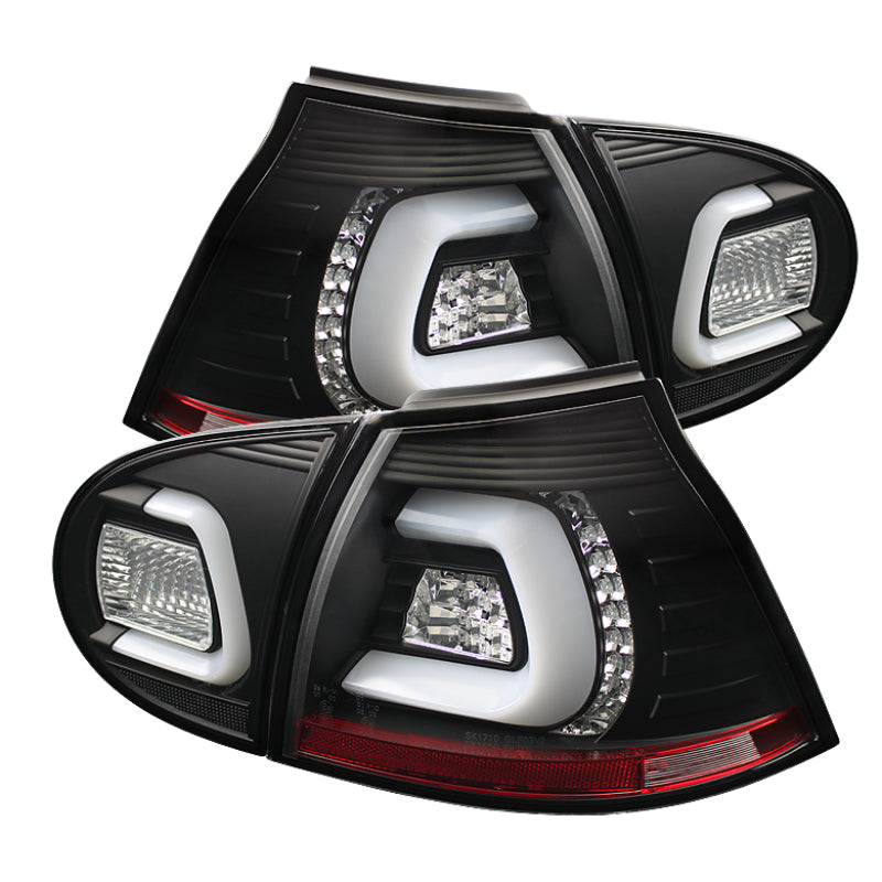 Spyder Volkswagen Golf V 06-09 LED TURN SIGNAL LED Tail Lights Black ALT-YD-VG03-LED-BK - Mammoth Racing -
