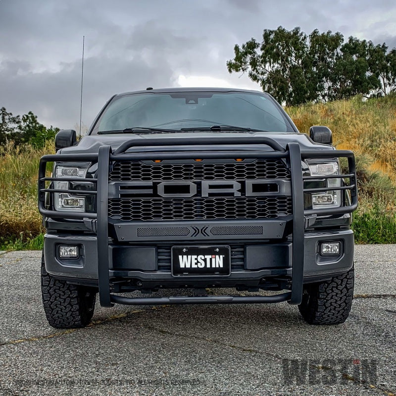 Westin 15-20 Ford F150 Sportsman X Grille Guard - Textured Black - Mammoth Racing -