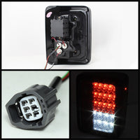 Spyder Jeep Wrangler 07-15 LED Tail Lights Red Clear ALT-YD-JWA07-LED-RC - Mammoth Racing -