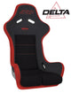 PRP Delta Composite Seat- Black/Red (prp Red Outline/Delta Red- Red Stitching/201-263-201-237) - Mammoth Racing -