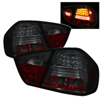 Spyder BMW E90 3-Series 06-08 4Dr LED Tail Lights Smoke ALT-YD-BE9006-LED-SM - Mammoth Racing -
