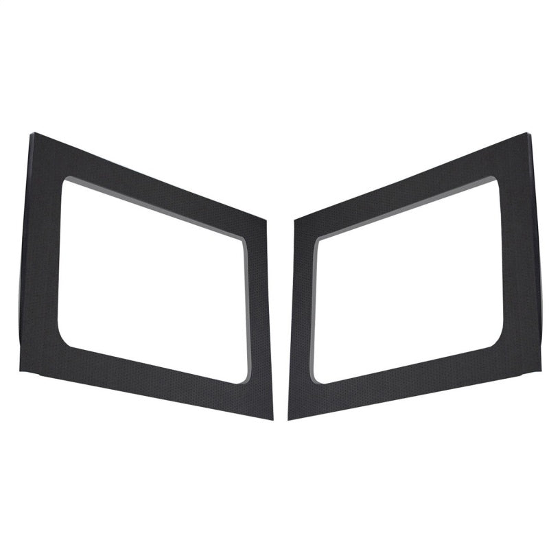 DEI 11-18 Jeep Wrangler JK 4-Door Leather Look Rear Side Window Black - Mammoth Racing -