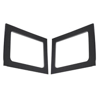 DEI 11-18 Jeep Wrangler JK 4-Door Leather Look Rear Side Window Black - Mammoth Racing -