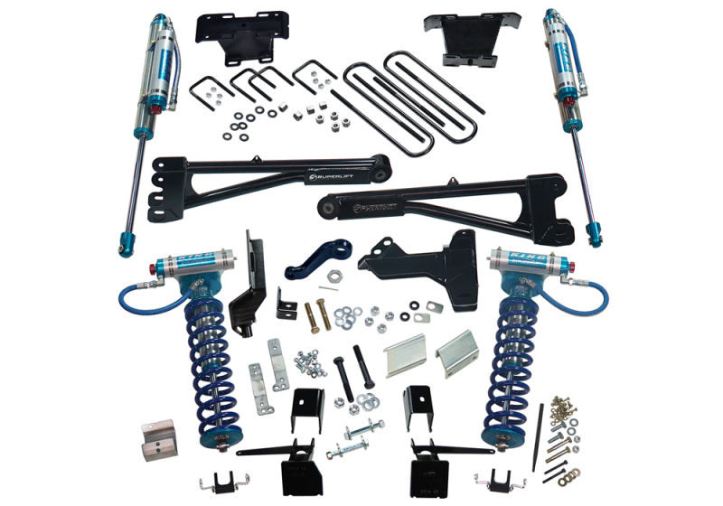 Superlift 17-19 Ford F-250 SD 4WD (Diesel) 6in Radius Arm Lift Kit King Fr Coils/RR Reservoir Shocks - Mammoth Racing -
