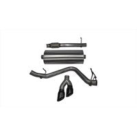 Corsa 09-13 GMC Sierra 4.8L V8 3in Cat-Back Single Side w Twin 4in Black Pro-Series Tips