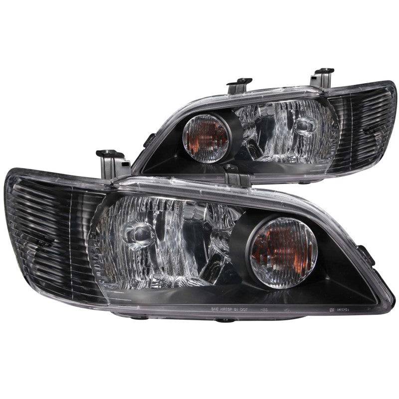 ANZO 2002-2003 Mitsubishi Lancer Crystal Headlights Black - My Store