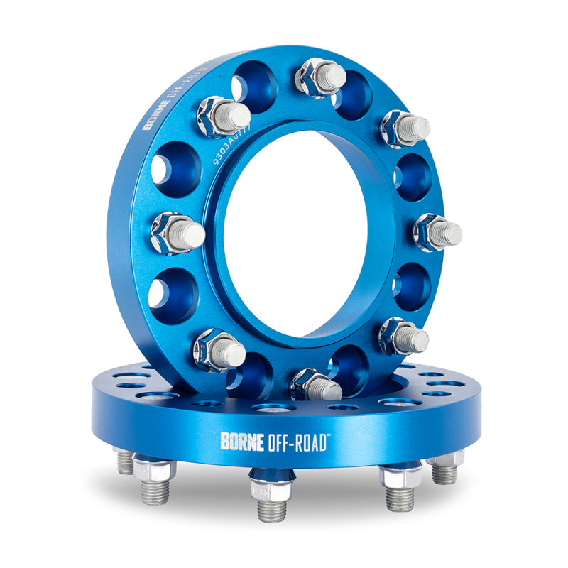 Mishimoto Borne Off-Road Wheel Spacers - 8X170 - 125 - 38.1mm - M14 - Blue - Mammoth Racing -