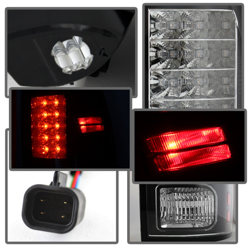 Spyder Dodge Ram 1500 13-14/Ram 2500 13-14 LED Tail Lights LED Model only - Blk ALT-YD-DRAM13-LED-BK - Mammoth Racing -