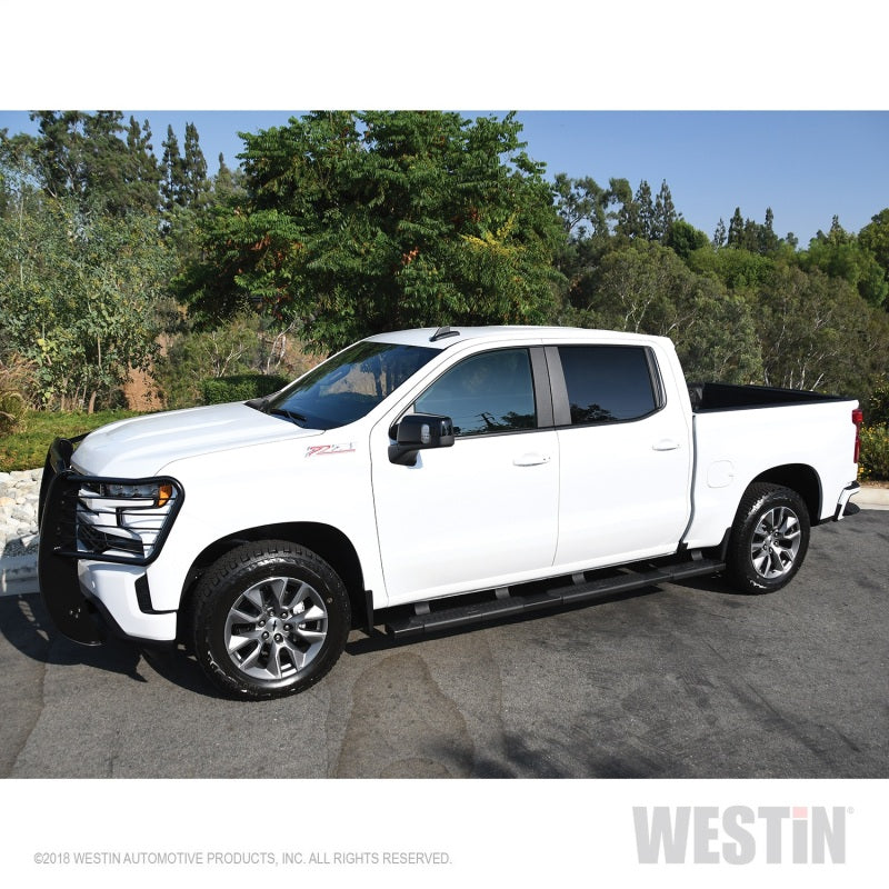 Westin 2019 Chevrolet Silverado/Sierra 1500 Crew Cab (5.5ft) R5 Modular Nerf Step Bars - Black - Mammoth Racing -