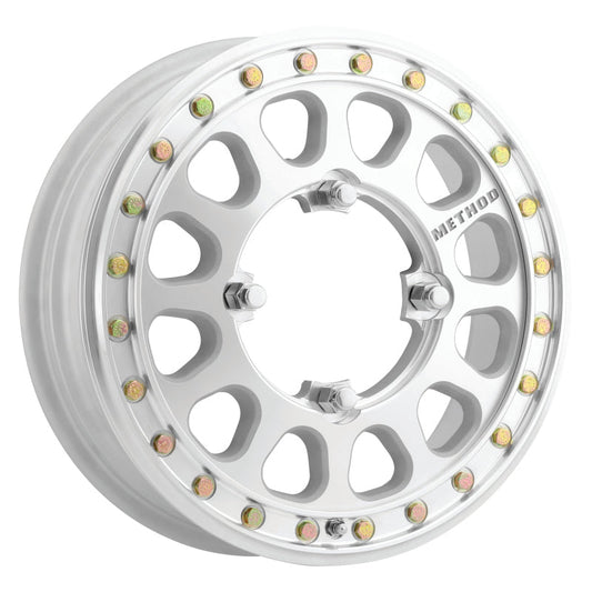 Method Mr401-r UTV Beadlock 15x5 5+0/+46mm Offset 4x156 127mm CB Raw Machined w/BH-H24155 Wheel - Mammoth Racing -