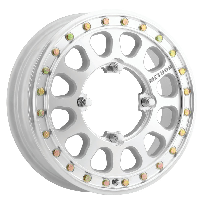 Method Mr401-r UTV Beadlock 15x5 5+0/+46mm Offset 4x136 106mm CB Raw Machined w/BH-H24155 Wheel - Mammoth Racing -