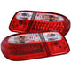 ANZO 1996-2002 Mercedes Benz E Class W210 LED Taillights Red/Clear - Mammoth Racing -