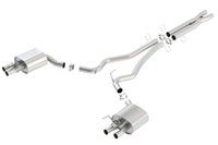 Borla 15-16 Ford Mustang Shelby GT350 5.2L ATAK Cat Back Exhaust (Uses Factory Valence) - Mammoth Racing -