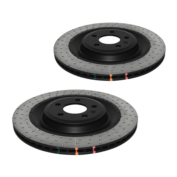 DBA 11-16 Audi A6/A7/A8 4000 Series Dimpled Rear Brake Rotor - Mammoth Racing -