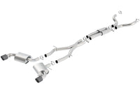 Borla 16-17 Chevy Camaro 6.2L 4.5in Carbon Fiber Tips Single Split Exit S-Type Catback Exhaust - My Store