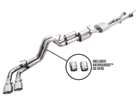 AWE 16-22 Toyota Tacoma 0FG Catback Exhaust w/ BashGuard - Dual Chrome Silver Tips - My Store