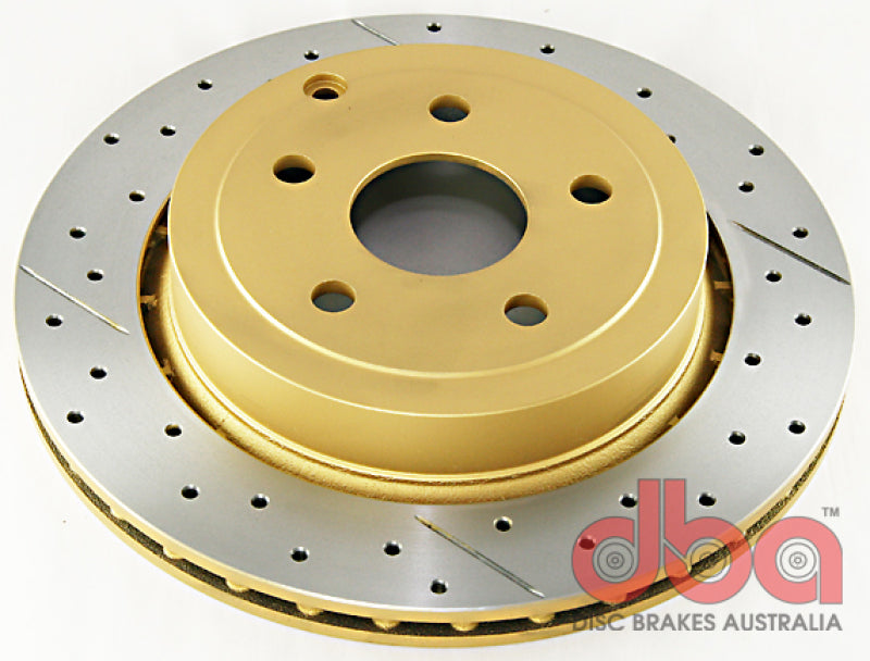 DBA 2009 Pontiac G8 GT 6.0L (V8) Uni-Directional Cross-Drilled/Slotted Rear Rotor - Mammoth Racing -
