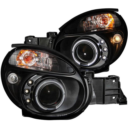 ANZO 2002-2003 Subaru Impreza Projector Headlights w/ Halo Black - My Store