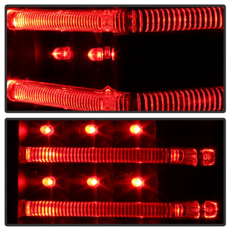 Xtune Hummer H3 06-09 ( Non H3T ) LED Tail Lights Black ALT-ON-HH306-LED-BK - Mammoth Racing -