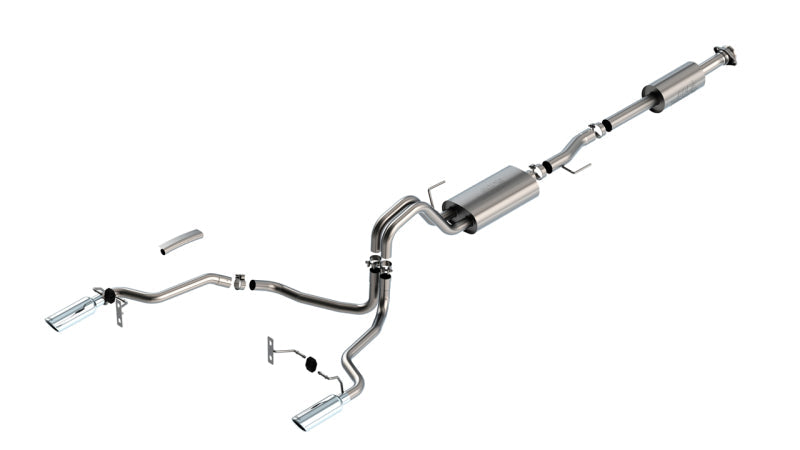 Borla F-150 2021 2.7L/3.5L 4dr CC SB EC STB Lari/King R/Plinum/LTD 3/2.25 SRE CB Touring CHR Tips - Mammoth Racing -