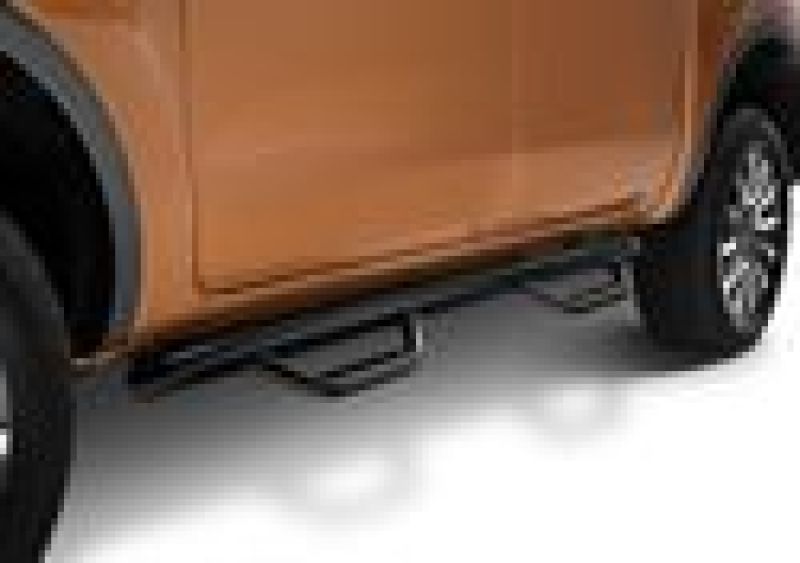 N-Fab Nerf Step 2019 Ford Ranger Crew Cab - Gloss Black - Cab Length - 3in - Mammoth Racing -