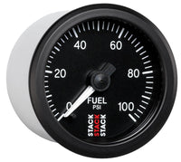 Autometer Stack 52mm 0-100 PSI 1/8in Nptf Male Pro Stepper Motor Fuel Pressure Gauge - Black - My Store
