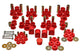 Energy Suspension 99-04 Ford F-250 4WD Superduty Red Hyper-flex Master Bushing Set - Mammoth Racing -