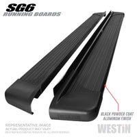 Westin SG6 Black Aluminum Running Boards 74.25 in - Mammoth Racing -