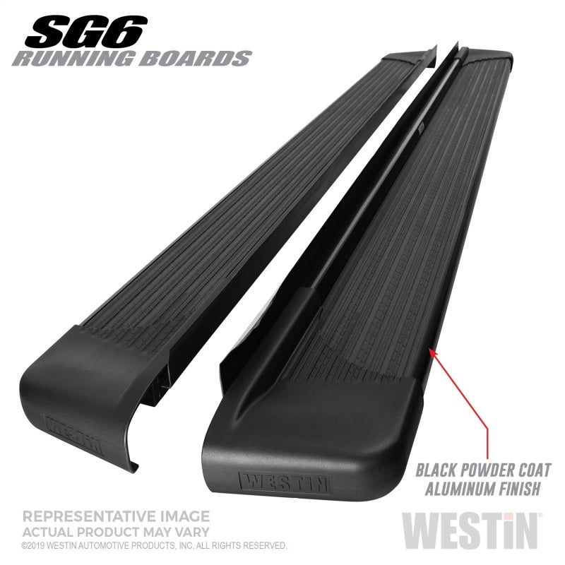 Westin SG6 Black Aluminum Running Boards 83.00 in - Mammoth Racing -