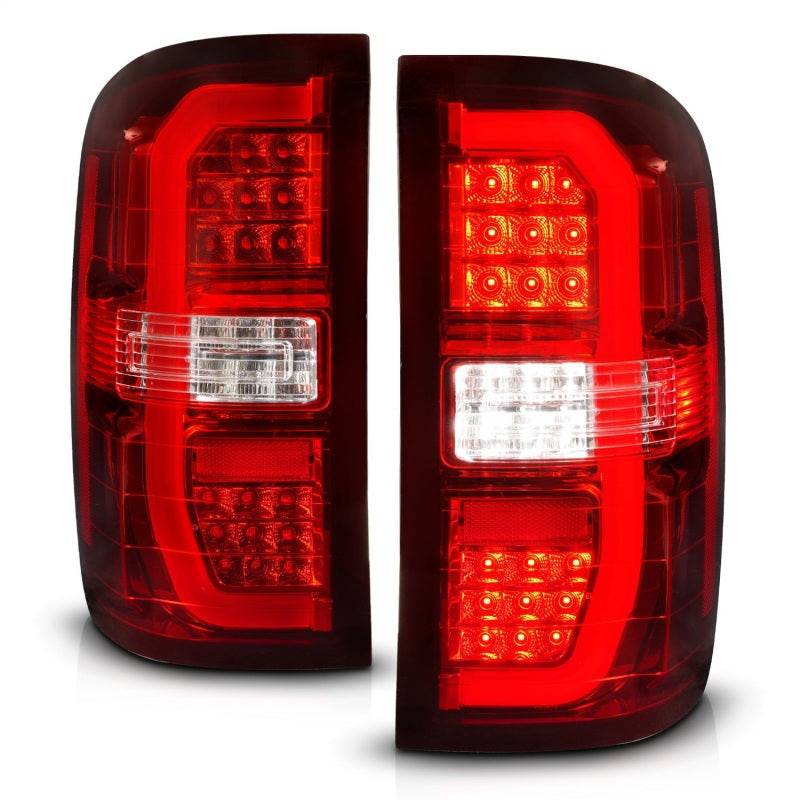 ANZO 14-18 GMC Sierra 1500 LED Taillights Red/Clear - My Store