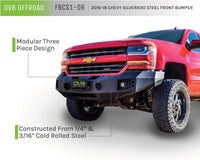 DV8 Offroad 16-18 Chevrolet Silverado 1500 Front Bumper - Mammoth Racing -