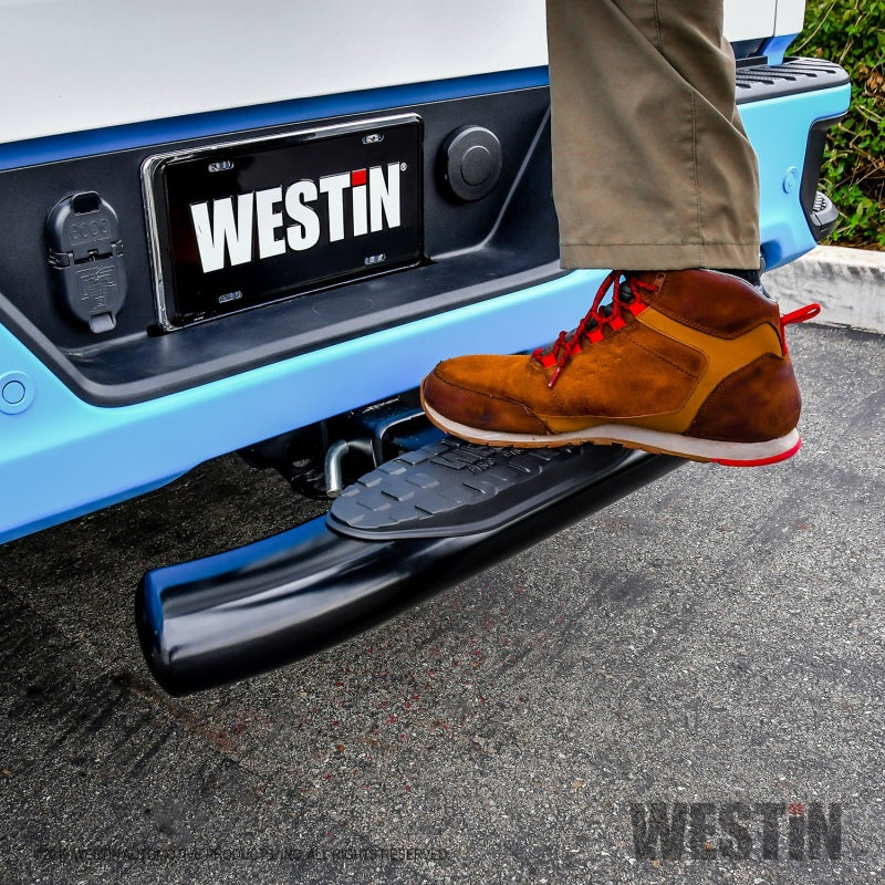 Westin PRO TRAXX 5 Hitch Step 27in Step 2in Receiver - Black - Mammoth Racing -