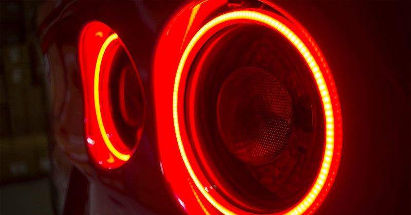Oracle Chevy Corvette C6 05-13 LED Waterproof Afterburner Kit - Red - Mammoth Racing -
