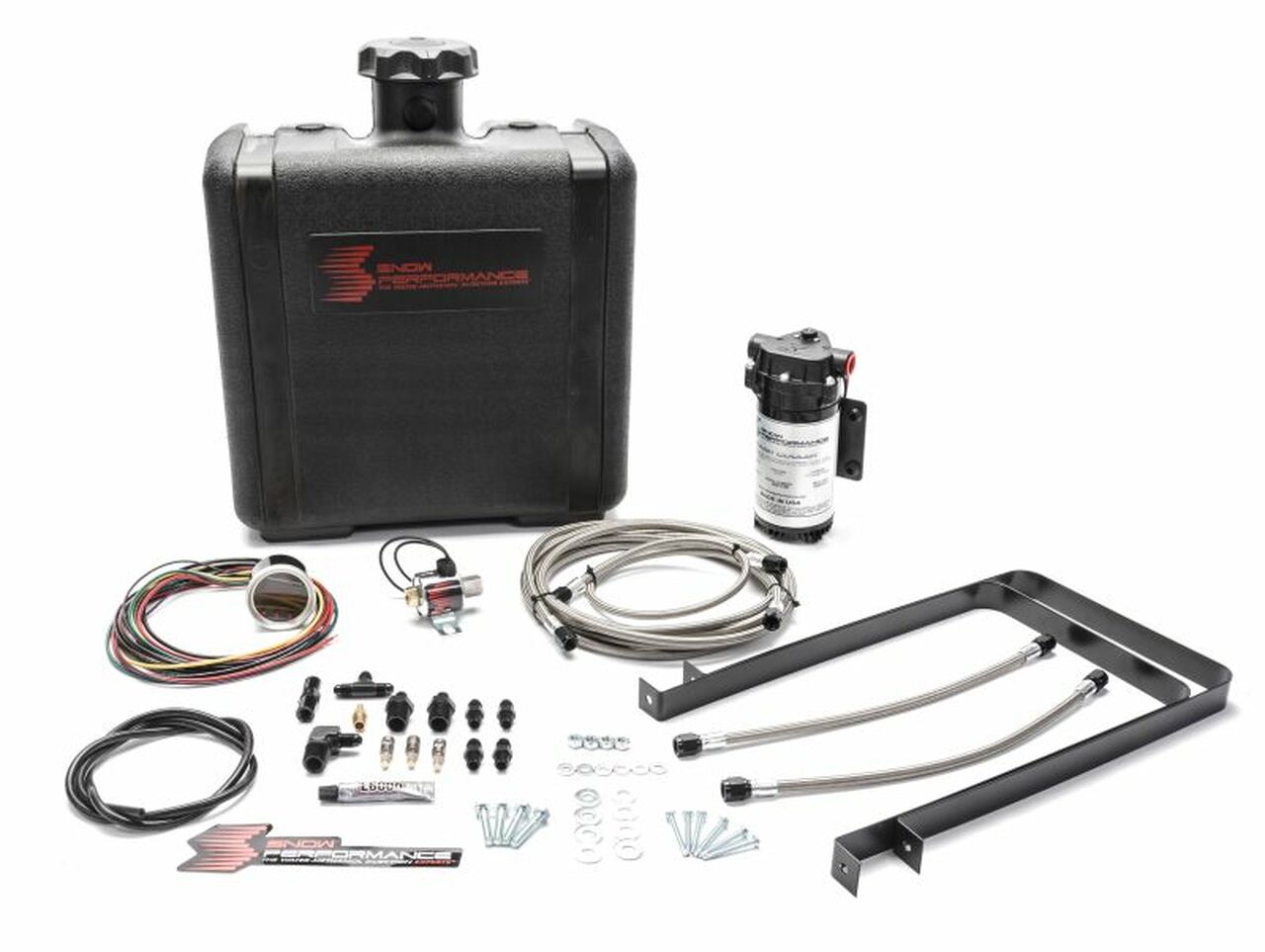 Snow Performance SNO-410-BRD Injection Kit (SS Braid Line & 4AN) (07-17 Cummins 6.7L Stage 2 Boost Cooler Water-Methanol) - My Store