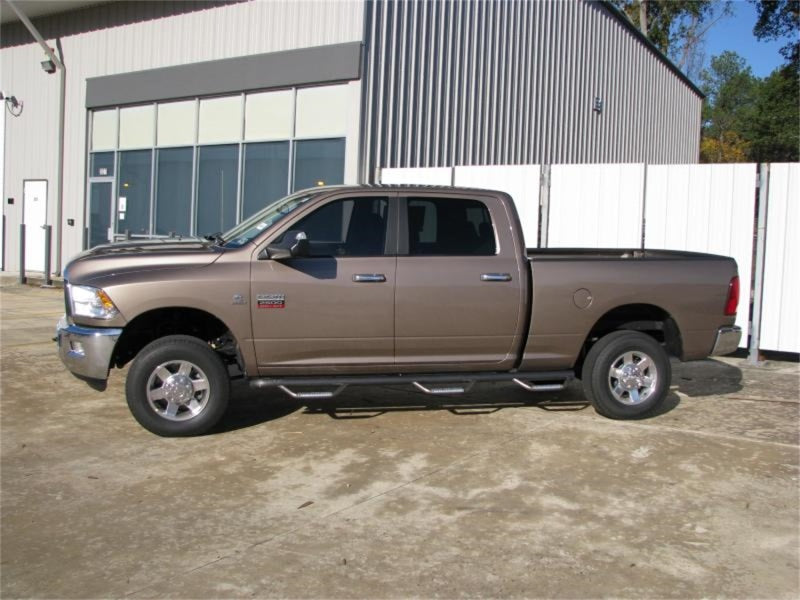 N-Fab Nerf Step 10-17 Dodge Ram 1500 Crew Cab 6.4ft Bed - Gloss Black - Bed Access - 3in - Mammoth Racing -