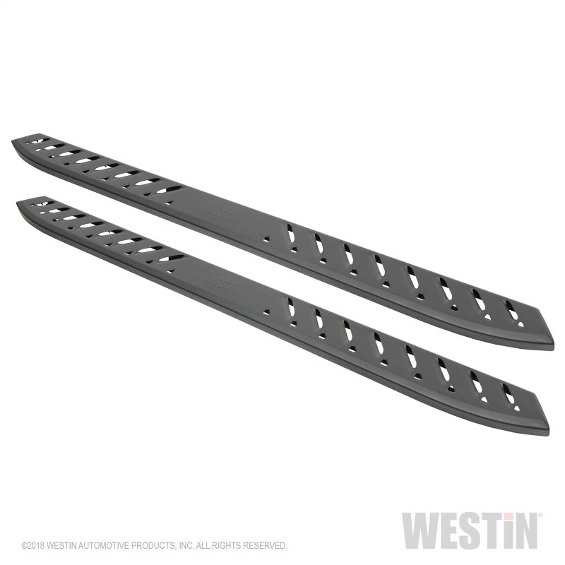 Westin 2019 Chevrolet Silverado/Sierra 1500 Crew Cab Thrasher Running Boards - Textured Black - Mammoth Racing -