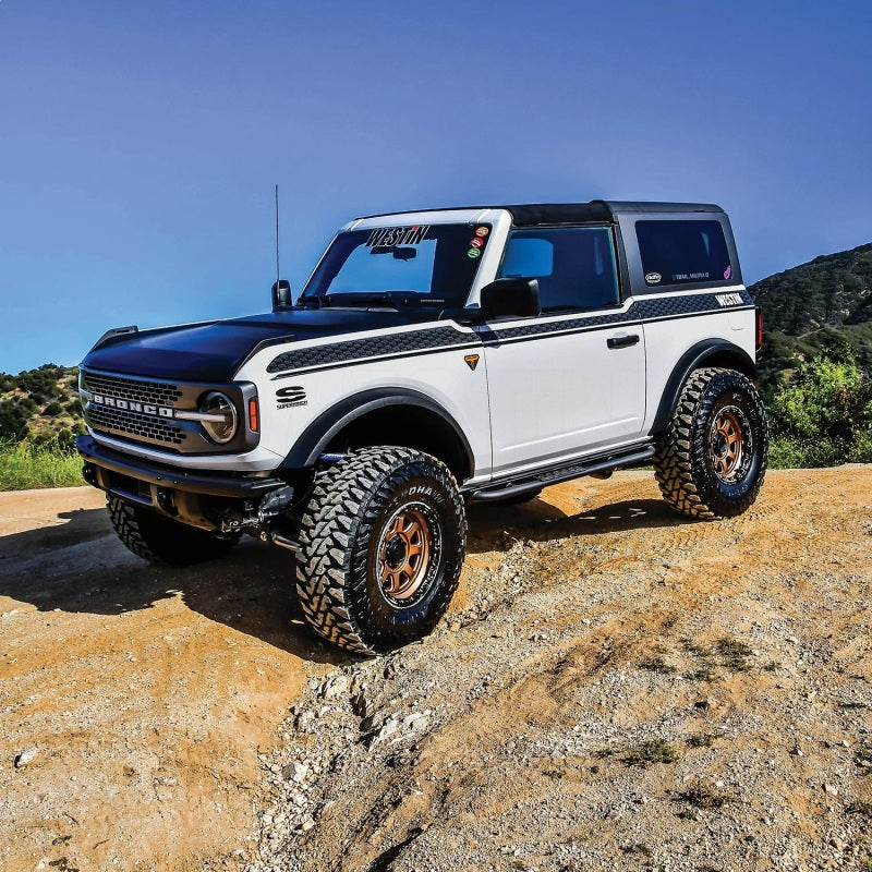 Westin 20-23 Ford Bronco 2 Door (Excl. Bronco Sport) XTS Rock Slider - Textured Black - Mammoth Racing -