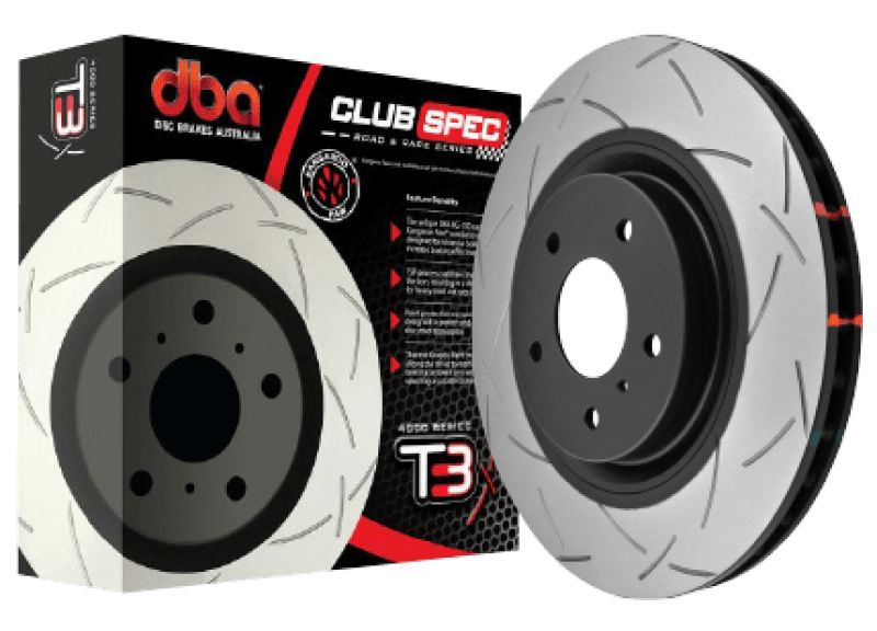 DBA 2020+ Chevrolet Corvette C8 J55 Z51 Front Slotted 4000 Series Rotor - Mammoth Racing -