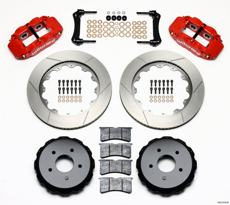 Wilwood Narrow Superlite 4R Rear Kit 14.00in Red 97-04 Corvette C5/z06 05-13 C6 - My Store