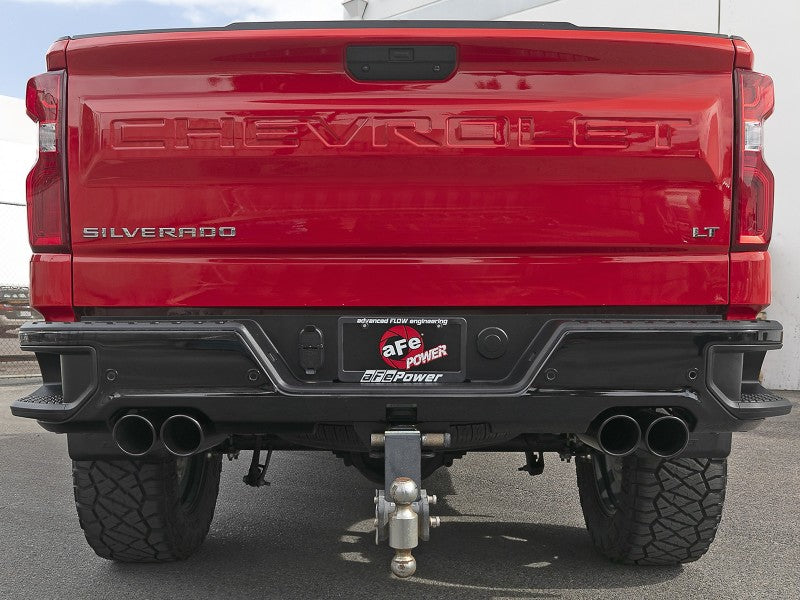 aFe Vulcan Series 3in 304SS DPF-Back 20-21 GM Trucks L6-3.0L (td) LM2 - Dual Black Tip - Mammoth Racing -