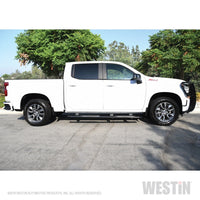 Westin 2019 Chevrolet Silverado/Sierra 1500 Crew Cab Non LD PRO TRAXX 4 Oval Nerf Step Bars - Black - Mammoth Racing -