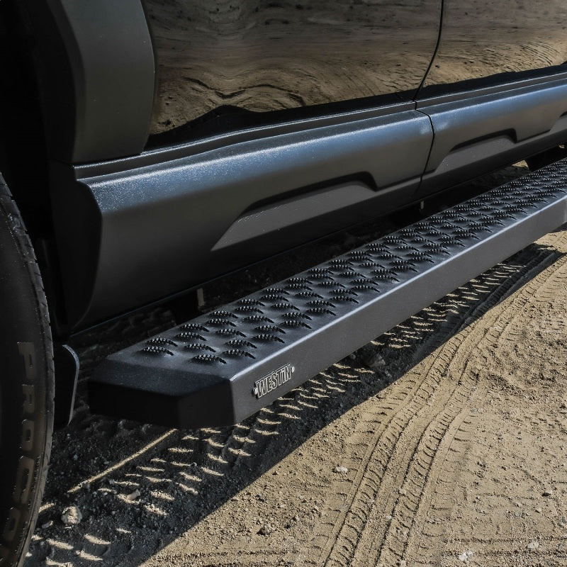 Westin Grate Steps Running Boards 68 in - Textured Black - Mammoth Racing -