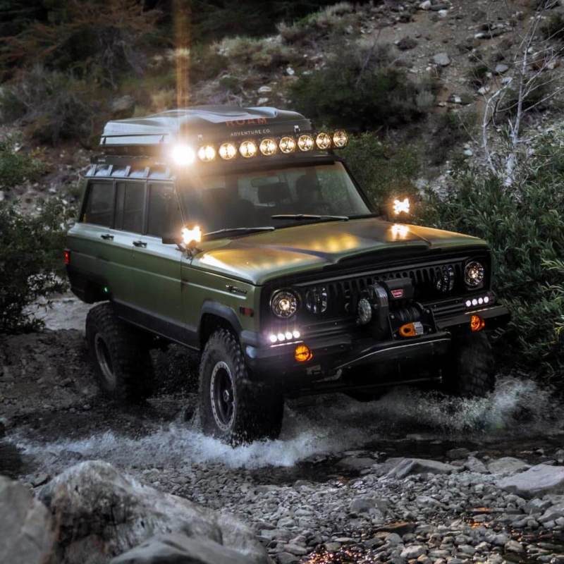 KC HiLiTES SlimLite 6in. LED Light 50w Spot Beam (Pair Pack System) - Black - Mammoth Racing -