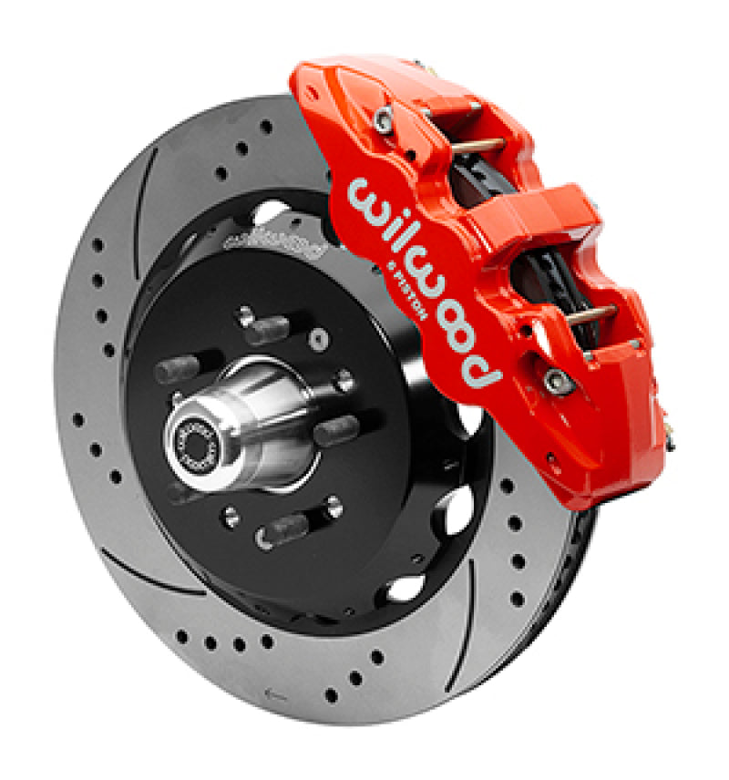 Wilwood 55-57 Chevy Bel Air Aerolite 6R Kit, 5 x 4.50in/4.75in Hub - 14.00in D&S Rotor - Red - My Store