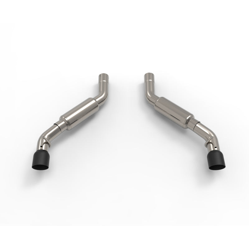 Kooks 2016 + Chevrolet Camaro SS LT1 3in Axle Back Exhaust System w/ Mufflers and Dual Black Tips - Mammoth Racing -