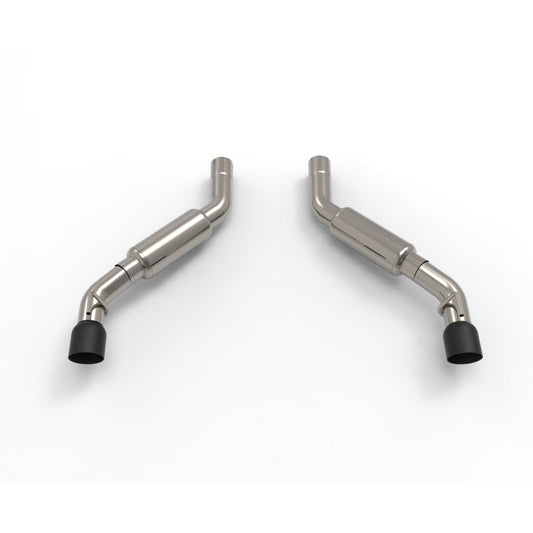 Kooks 2016 + Chevrolet Camaro SS LT1 3in Axle Back Exhaust System w/ Mufflers and Dual Black Tips - Mammoth Racing -