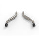Kooks 2016 + Chevrolet Camaro SS LT1 3in Axle Back Exhaust System w/ Mufflers and Dual Black Tips - Mammoth Racing -