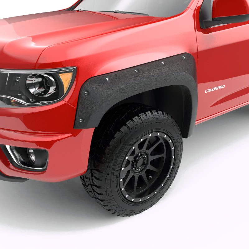 EGR 15-22 Chevrolet Colorado Bolt-On Style Fender Flares - Set - Black - Mammoth Racing -