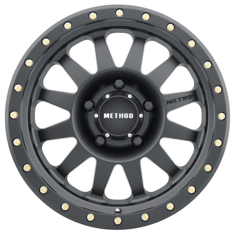 Method Mr304 Double Standard 17x8.5 0mm Offset 5x5 94mm CB Matte Black Wheel - Mammoth Racing -